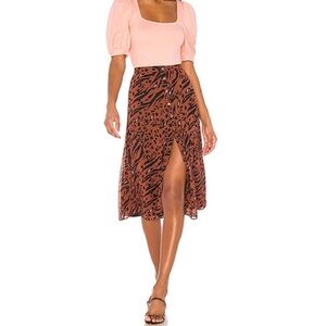 LPA Ella Filthy Animal Midi Skirt